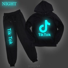 봄 소년 옷 소녀 소년 의류 아동 의류 Tik Tok 인쇄 아동 의류 세트 아동 의류|의류세트|
