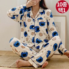 [제이나나] 자체제작 가을신상 꿀잠 파자마 10종 택1(셔츠형/파우치세트/원피스)