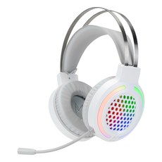 통풍잘되는 초경량 게이밍 헤드셋 USB 마이크 LED 메이브 M1