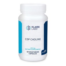 Klaire Labs CDP Choline 250 mg to Support Memory Attention & Focus 60 Capsules 클레어 랩스 씨디피 콜린 60정, 1개