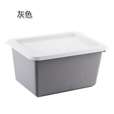 붙박이장내부 똔따렐리 쌓을 수있는 플라스틱 보관함 학생 도서 보관함 덮개 의류 및 잡화 분류 보관함 사토가구 캠퍼필드 생황 수납 소품, 약 35.5 × 27 × 19 c, 회색