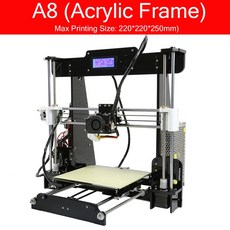 uv프린터 uv인쇄기 소형uv프린터 Anet 3D 프린터 A8 A8 Plus DIY 키트 Marlin 오픈 소스가있는 고정밀 데스, 01 A8 3D Printer