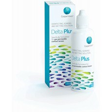 쿠퍼 비전 (이전 사플론) 델타 플러스 소독 소독 &amp; 가스 투과성 렌즈 100ml 1 개월 습윤, 1, 단일상품