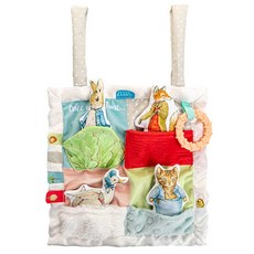 KIDS PREFERRED Beatrix 포터 피터 래빗 Peek-a-Boo On The Go 블랭키 아기용 활동 러비 안전 담요 멀티컬러, KIDS PREFERRED Beatrix 포터 피터 래