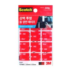 3M 강력투명 폼 양면 테이프 325CT 25x25, 1개