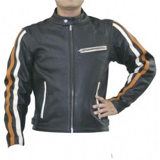 모토 필드 (MOTO FIELD) 싱글 가죽 자켓 블랙 IV / OR 라인 S MF-LJ002