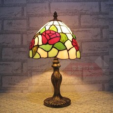 스테인그라스8인치바로크led조명침실무드등