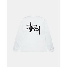 스투시 23FW 베이직 롱슬리브 긴팔 티셔츠 화이트 1994870