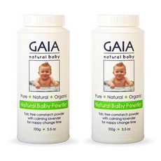 GAIA Nautral Baby Powder 가이아 네추럴 베이비 파우더 100g 2팩