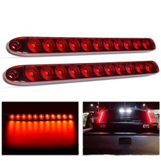 자동차 부품 12V 빨간색 LED 스트립 라이트 세 번째 브레이크 조명 자동 추가 중지 LampTruck 높은 주차 전구 15 Inch 11 빛, 1pc, 1개