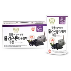 아름뜰 맷돌로 갈아 만든 검은콩 검은참깨 두유, 180ml, 45개