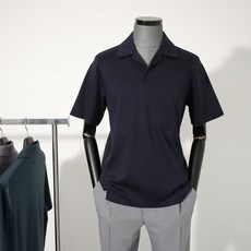 리버클래시반팔 리버클래시 LIS41897_DN 오버핏 카라 반팔 티셔츠 다크네이비