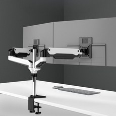 Hale 수직모니터암 스탠드 듀얼모니터스탠드 듀얼 브라켓, 상하듀얼스크린FE220C-G(15-32)