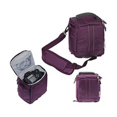 퍼플 DSLR SLR 카메라 백 가방 호환 코닥 미니샷 2 즉석카메라, 1개