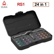 DUKA 다목적 래칫 렌치 스크루드라이버 S2 마그네틱 비트 도구 세트 ATuMan RS2 DIY 가정용 수리 33 in 1, RS1 24 in 1, 1개