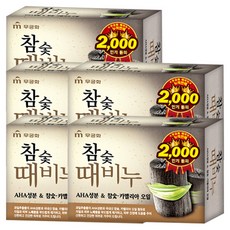 무궁화 참숯 때비누, 100g, 5개