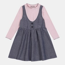 신디키즈 여아 귀여운 레이어드 점퍼 원피스 ciow18f01 동아백화점 구미점 사은품증정 3만원이상