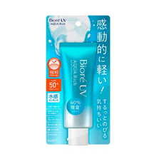 일본 선크림 biore 비오레 uv 워터리에센스 아쿠아리치 SPF 50+ (개인통관부호 필수기재), 1개, 70g