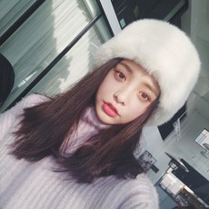 겨울 샤프카 우샨카 특이한 여우털 인조 토끼 털 고급 모자 여자 남자 러시아 소련군