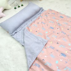 이지베이비 2WAY 양면 어린이집 낮잠이불 호환 블랭킷 담요 이불 단품, 2way베어빌리지_인견블랭킷