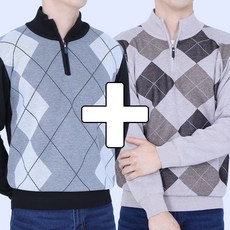 골프티셔츠 반집업 니트 방풍 기모 1+1