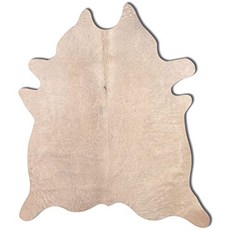 천연 및 천연 수제 제네바 소 가죽 러그 변색 방지 소 가죽 영역 러그 6 피트 x 7 피트, 본상품