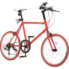 altage 아르테지 amv-001 미니 벨로 자전거 20 인치 7 단 변속 컬러, 레드, 부속품 없음