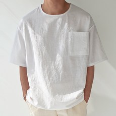 남자반팔린넨셔츠