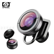 APEXEL 광 폰 렌즈 HD 170도 광각 렌즈 카메라 광학 렌즈 iPhonex xs max xi, 상세내용참조, 상세내용참조