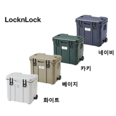 락앤락 아웃도어 하드쿨러 캐리어형, 1개, 화이트