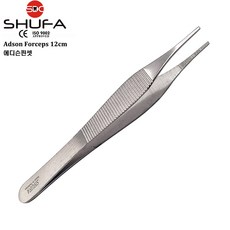 SHUFA 에디슨핀셋 무구/유구 12cm (에드슨포셉/Adson Forceps), 1개, 1. 슈파 에디슨핀셋 무구