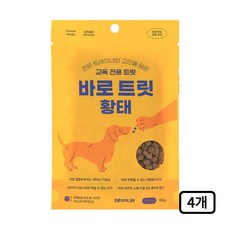 드룰린 바로트릿 강아지 노즈워크 보상 간식, 4개, 130g, 황태 - 하루올데이강아지트릿