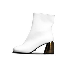 나무하나 SQUARE TOE ANKLE BOOTS NUH4546WH