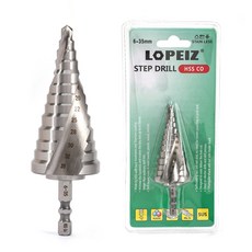LOPEIZ 로페이즈 M35 코발트합금 스텐리스용 SUS 트위스트 스텝드릴 6~35mm 1개