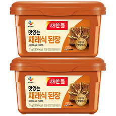 해찬들 재래식 된장, 1kg, 2개