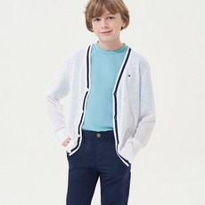 타미힐피거 린넨 브이넥 가디건 (T42C1WCD100BT2YBR)