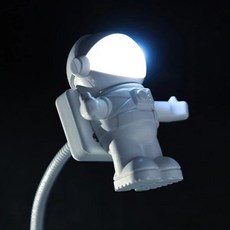 쿨랩 아스트로 LED 우주인 미니 무드등 USB LED, 화이트