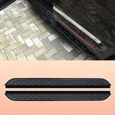 기아 쏘렌토 MQ4 20212025 러닝보드 알루미늄 페달 글로시 피니시 SUV 차량 롱 블랙 파티클 미러 블랙(브래킷 포함) 액세서리 스타일 사이드 스텝 핏 2종