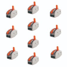 전선커넥터 5/10PCS 범용 전기 와이어 배선 케이블 연결 용 고속 터미널 가정용 커넥터 크림프 터미네이터, [01] 10pcs 1-1, 10개