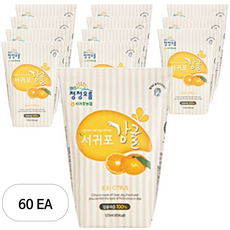 청정오름 서귀포 감귤 주스 125ml, 60개