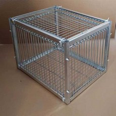  조류 포획 케이지 새덫 구조망 철제틀 새장 채집 농장, 실버 U자형 1mx40x26 사방에서 수입 
