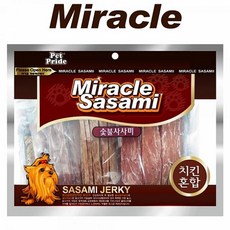 주식회사크레피 미라클 치킨 혼합 실중량 250g 강아지 건조간식 육포, 1