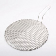 원형 석쇠 캠핑 바베큐 그릴 불판 구이판 두줄, 280mm, 1개