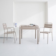 마린80/130 2인 4인 세트 카페 야외 철제 아웃도어 테라스 2인용 4인용 테이블세트, 80 2인세트, 딥그린