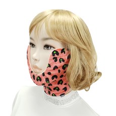 수이골프 벨로아 양면 방한 마스크 골프 산책 조깅 스포츠 겨울용, 하트 핑크