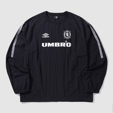 [국내백화점판/AS가능] UMBRO 엄브로 UK 헤리티지 우븐 피스테 긴팔 (블랙)