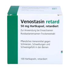 [독일 내수 정품](베노스타신) VENOSTASIN retard 50 mg Hartkapsel retardiert 100St, 1개, 100개