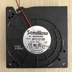 배풍기 환풍기 송풍기 터보팬 BFC1212B 12032 터보 팬 12cm DC 12V 2A 브러시리스 원심 배기, 2줄, 1개