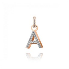 Swarovski 5434405 REMIX COLLECTION 알파벳 A 로즈골드 플래팅 참