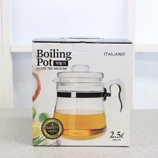보고 이탈리아노약탕기 2.5L유리주전자 차탕기 전기포트 티포트 중탕기, 본품